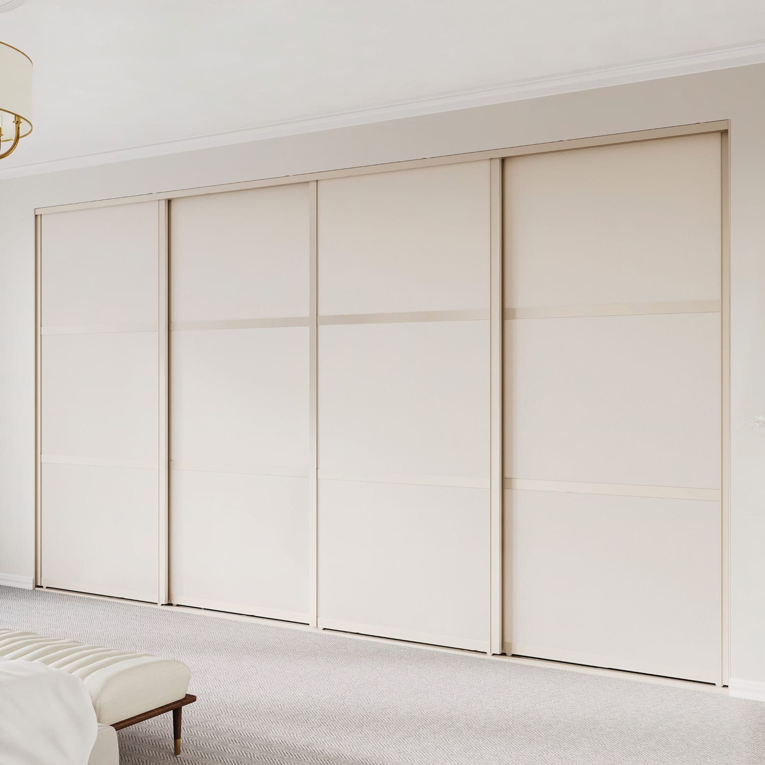 Zen Matt Vinyl Gyprock Wardrobe Doors