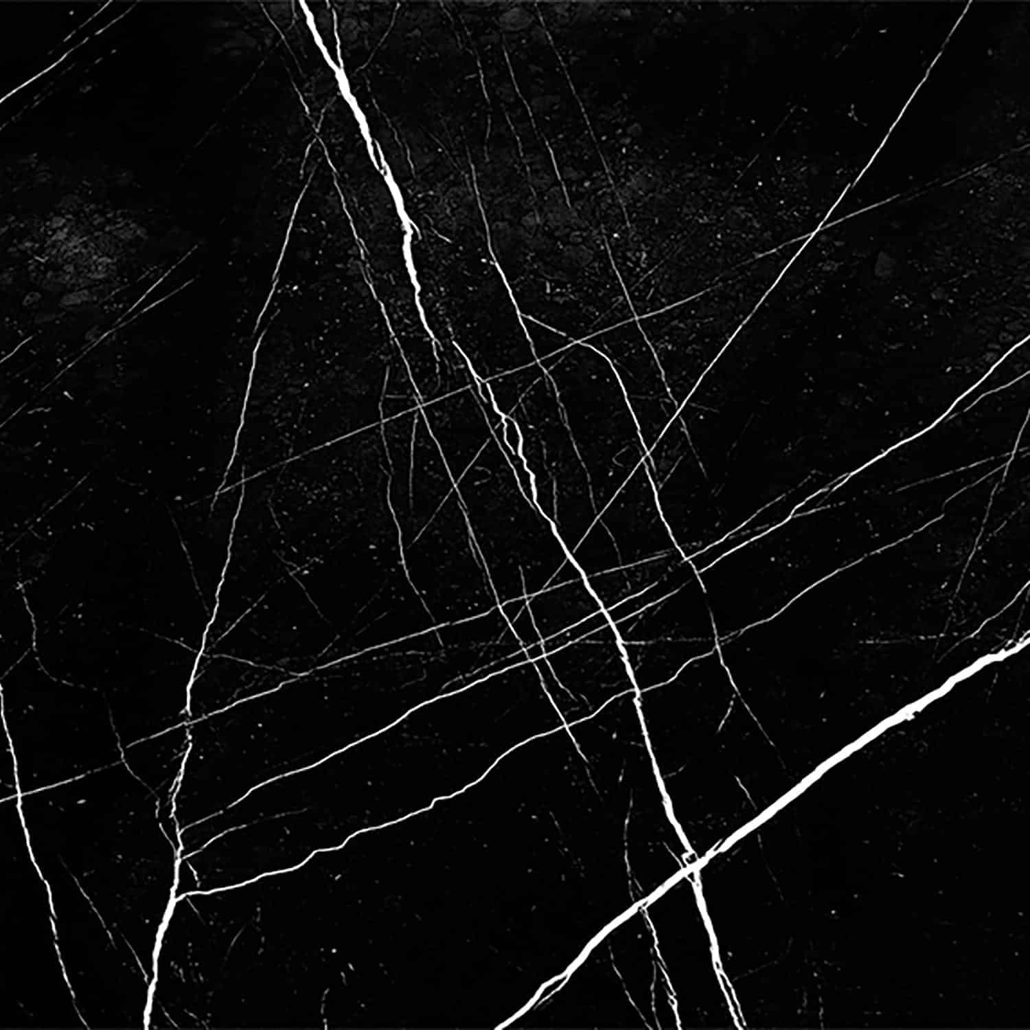 Curated Collection Black Streak Stone Printed Glass Splashback per/m²