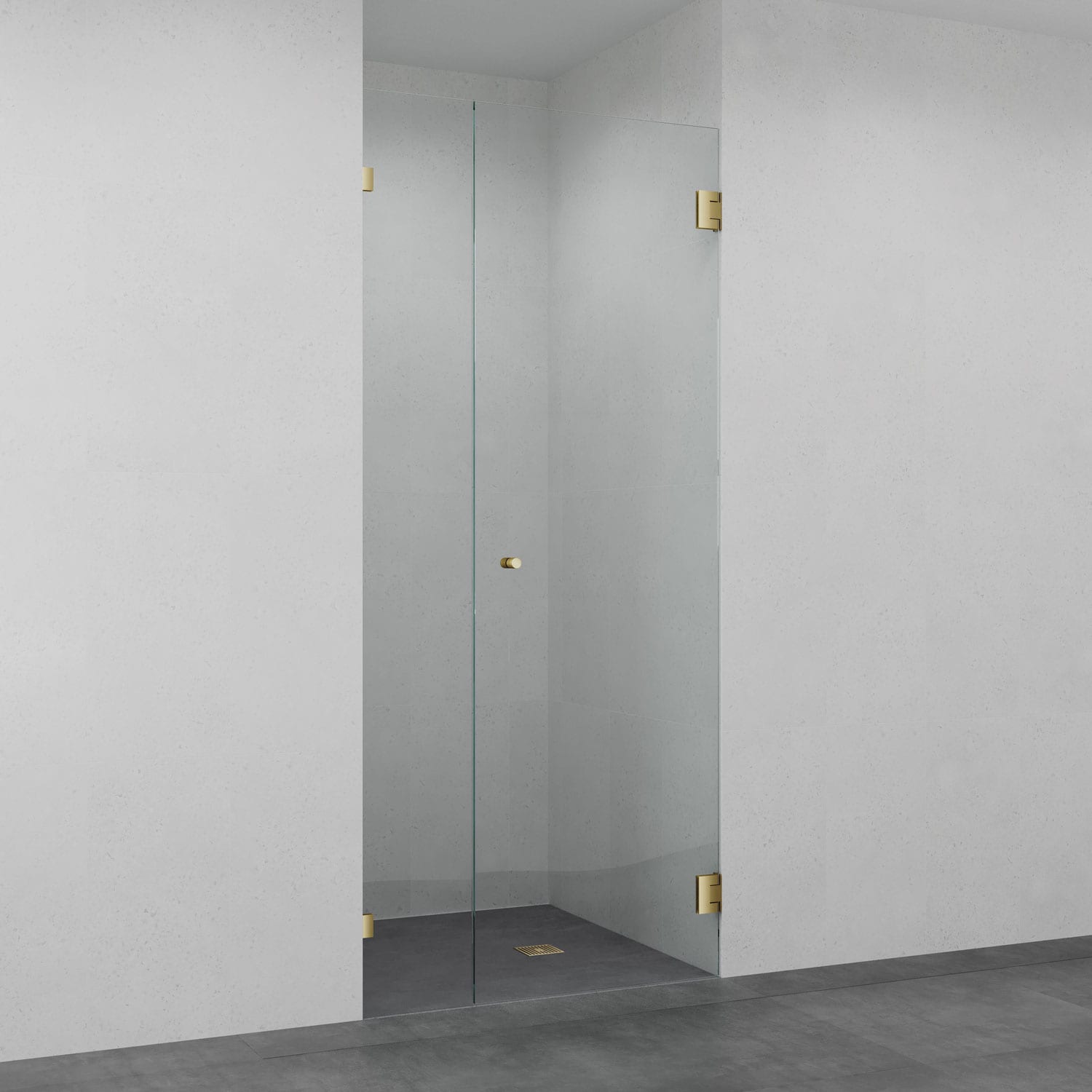 Frameless 901F Wall-to-Wall Shower Screen