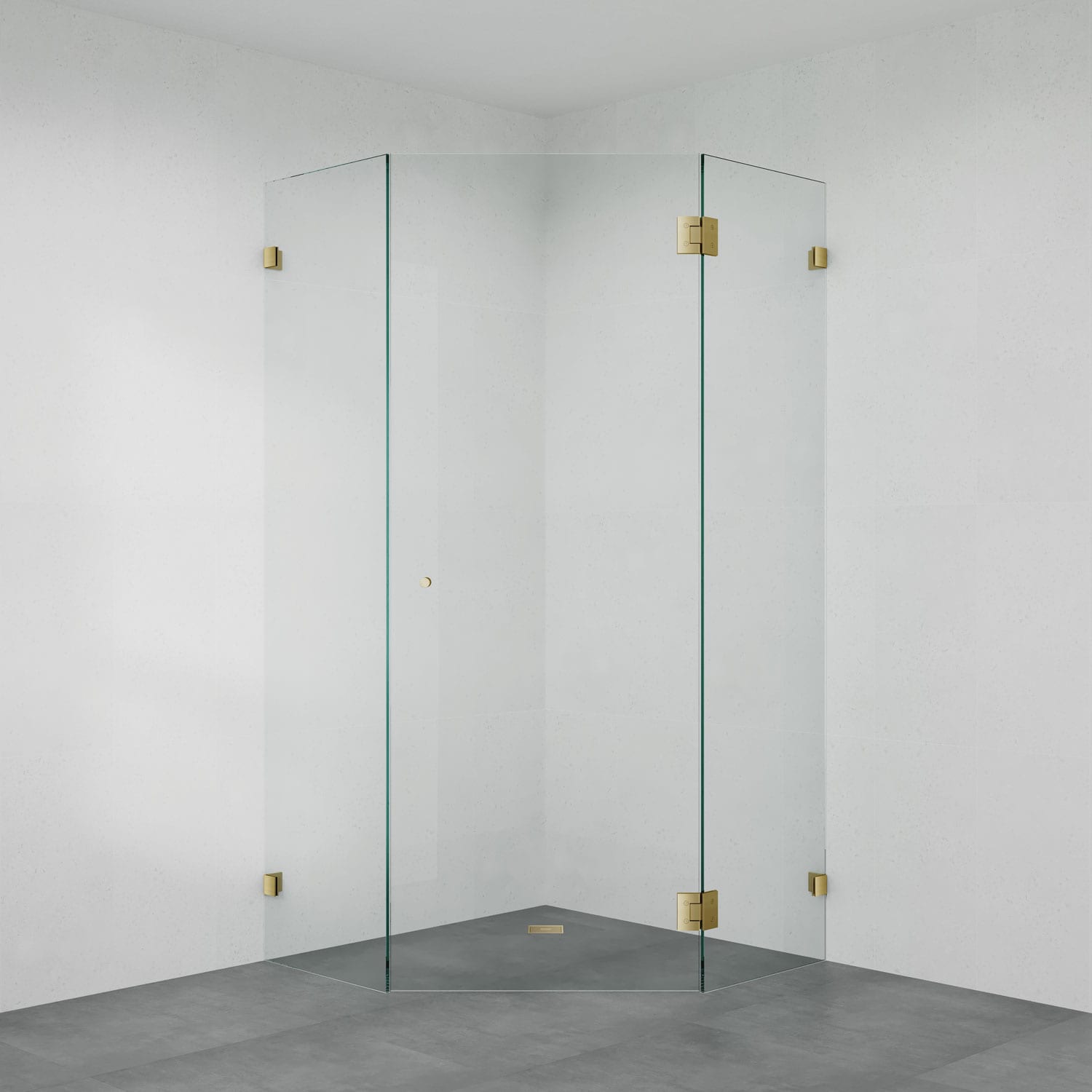 Frameless 904 Splayed Shower Screen