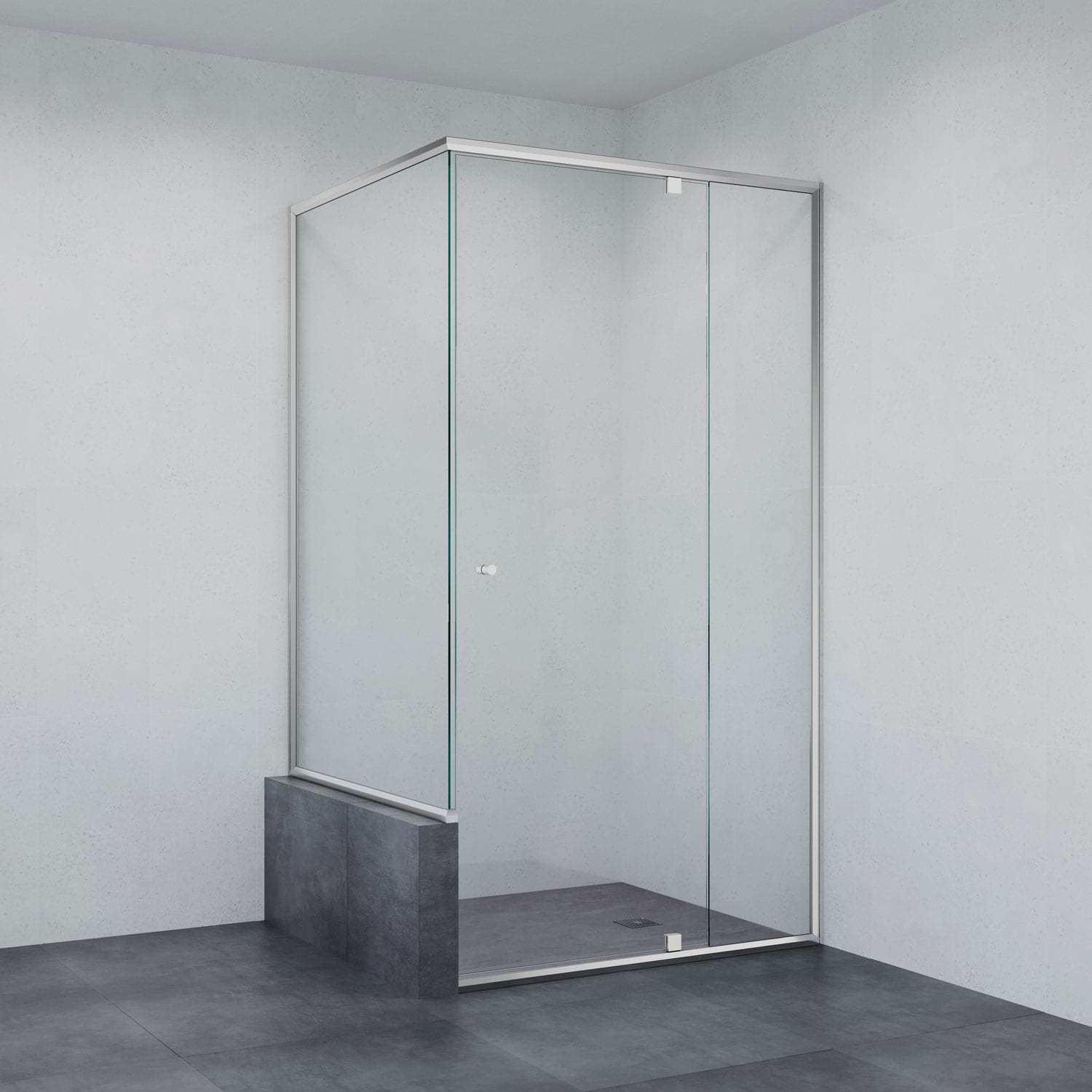 Maya 302R Shower Screen with Hob Return