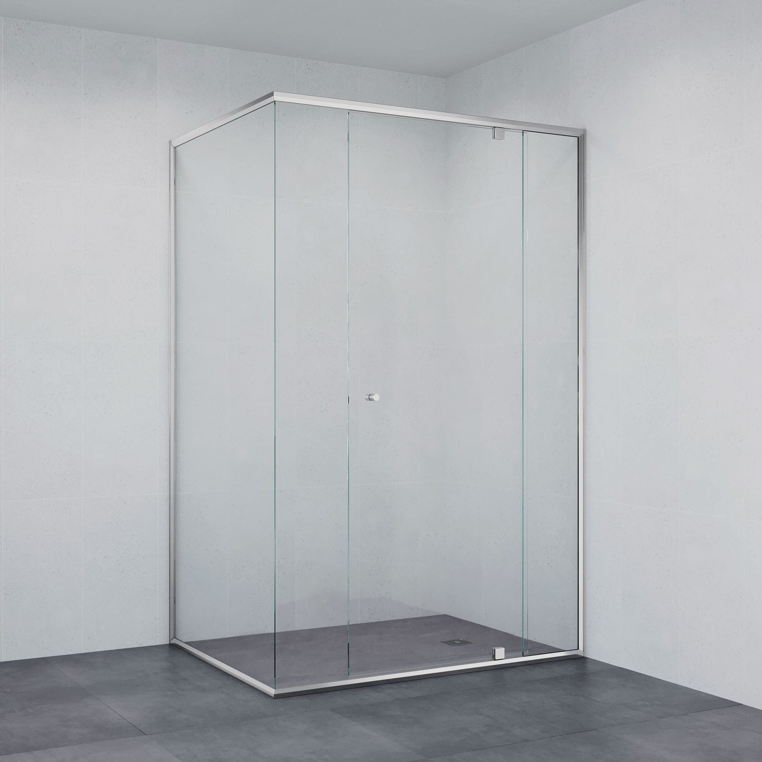 Maya 313I Shower Screen with Overlap Pivot Door