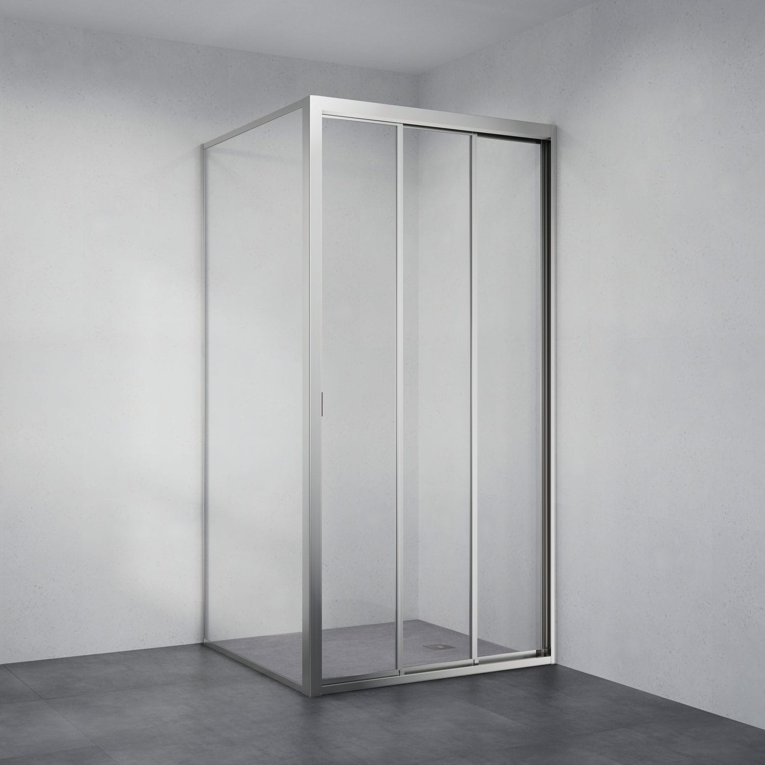 Rollo 203R Sliding Shower Screen 2 Doors with Return