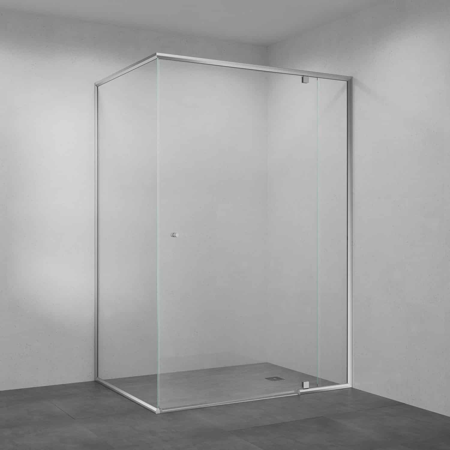 Maya Care 323R Shower Screen with Overlap Pivot Door